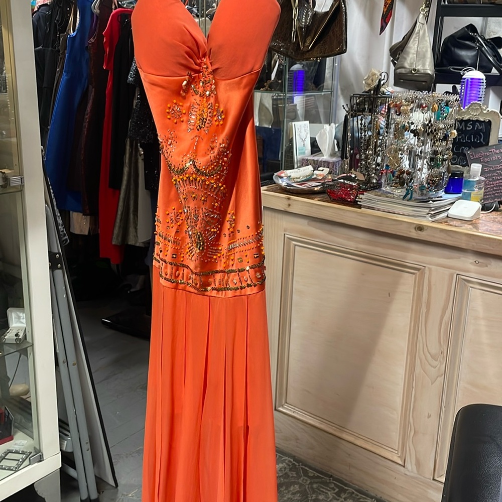 Niteline silk gown.